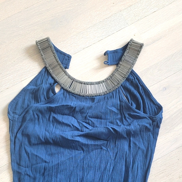 Petrol blue jumpsuit size M - Picture 2 of 6